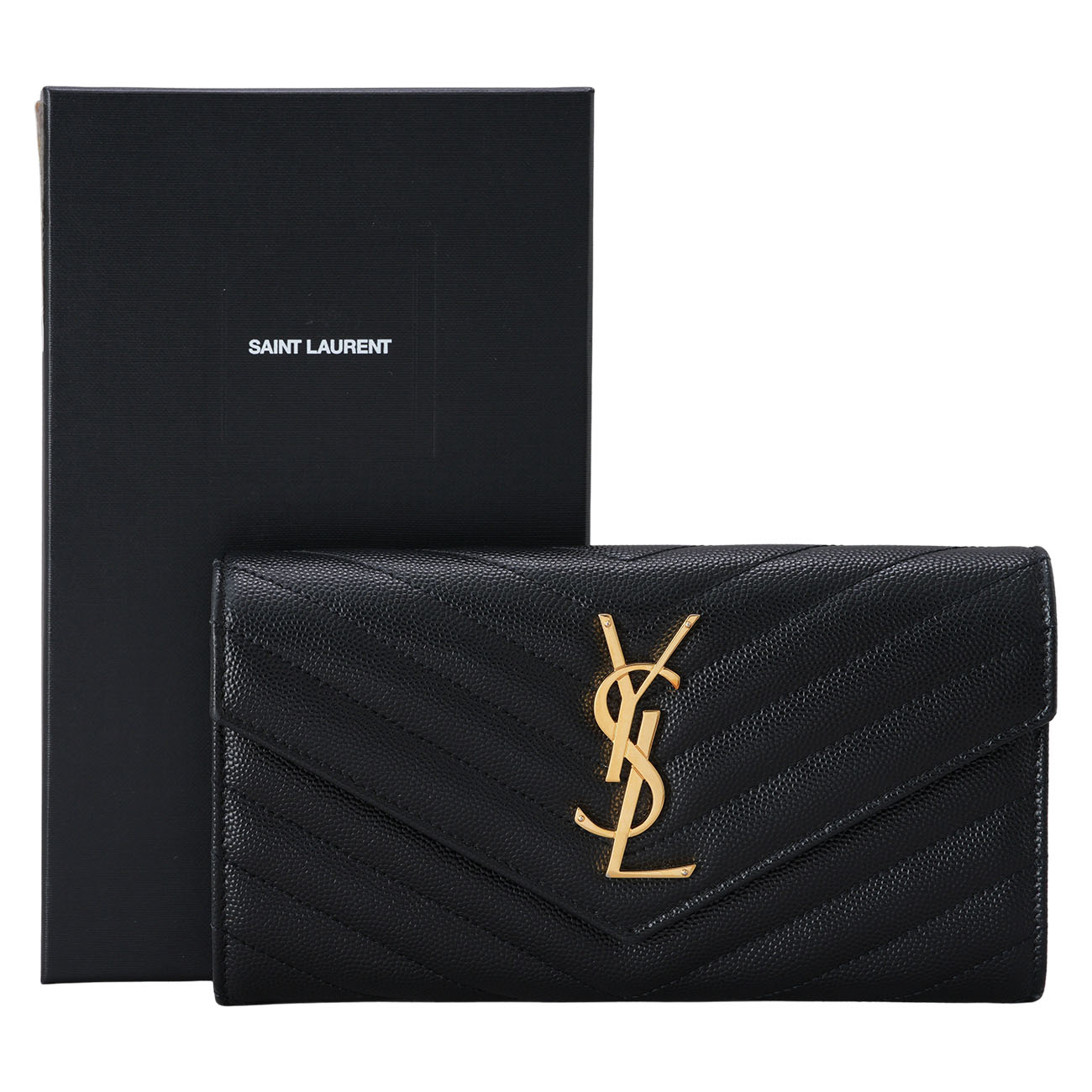 YVES SAINT LAURENT(USED)생로랑 372264 모노그램 장지갑